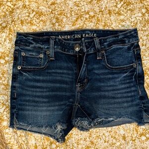 American Eagle Outfitters Women's Dark Wash Jean Shorts